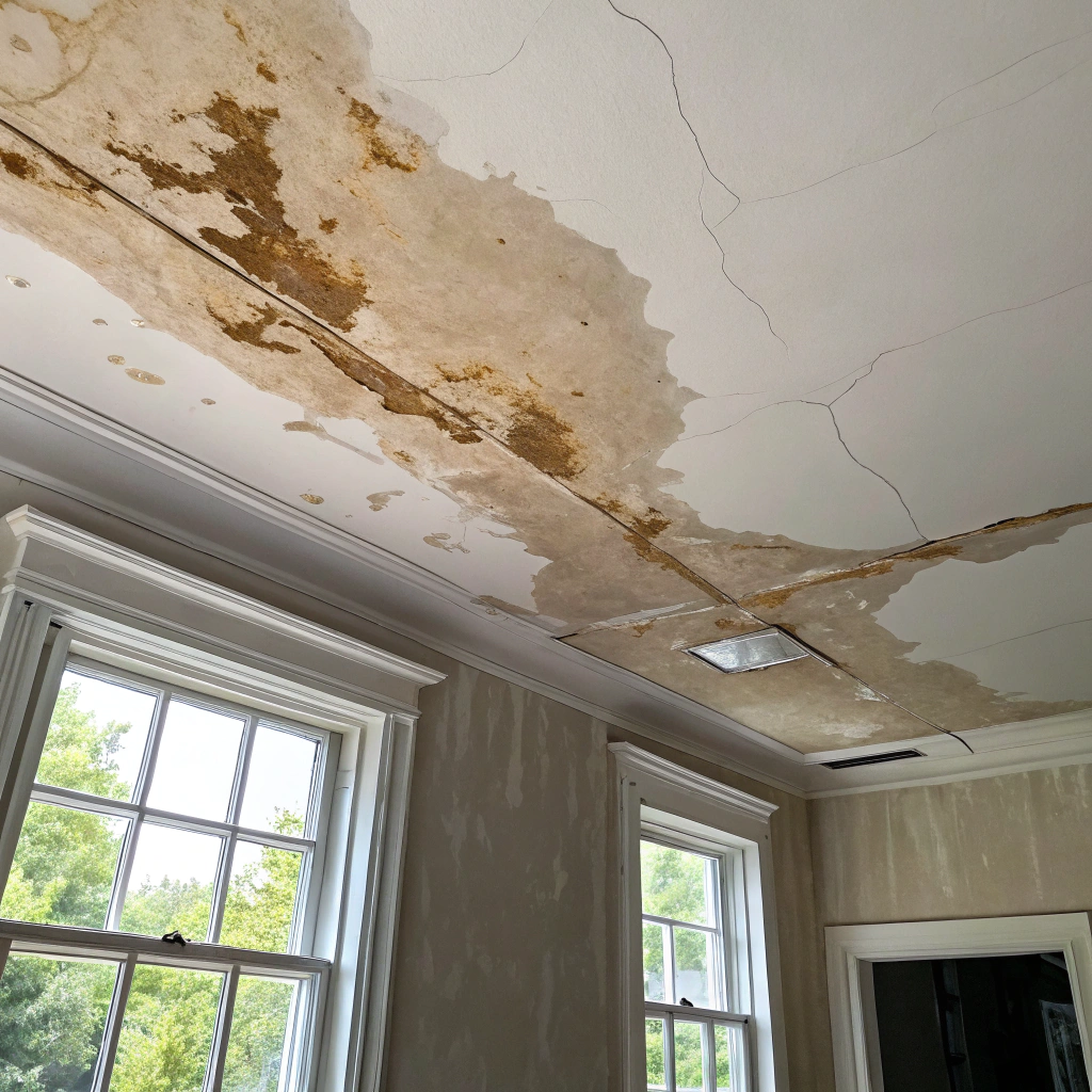 water damaged ceiling plasterboard replacement Newcastle NSW