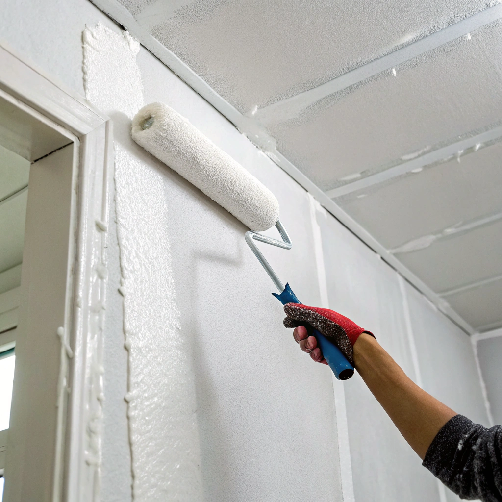 mould inhibiting primer applied to new plasterboard Newcastle